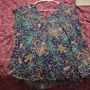 Multi-Colored Blouse size L never been worn